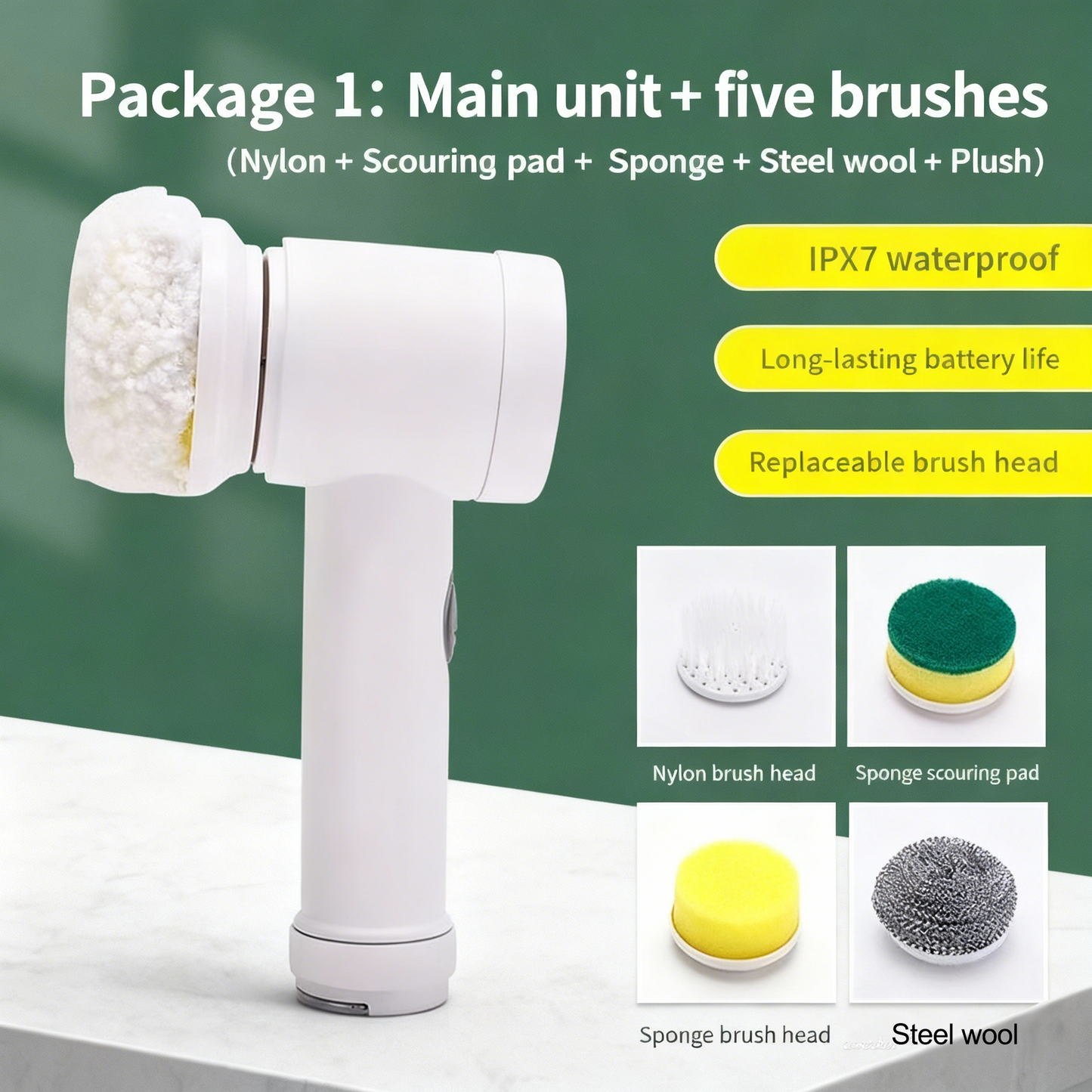 Wireless Electric Cleaning Brush