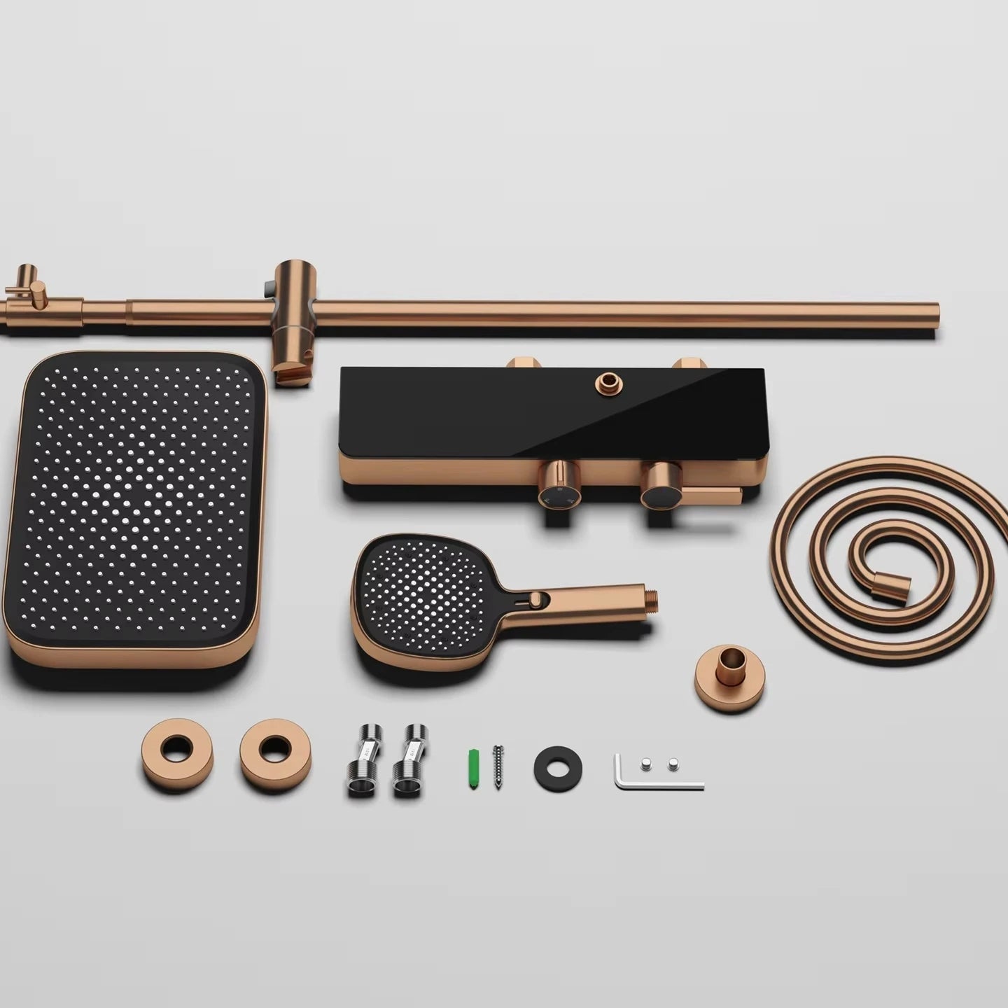 Golden Mist Dual-Mode Rainfall Shower Set