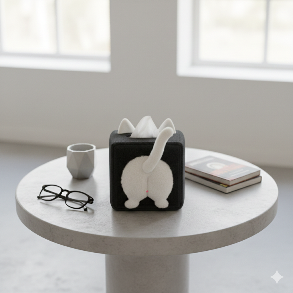 Cat Butt Quirky Tissue Box