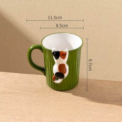 Climbing Cat Coffee Mug