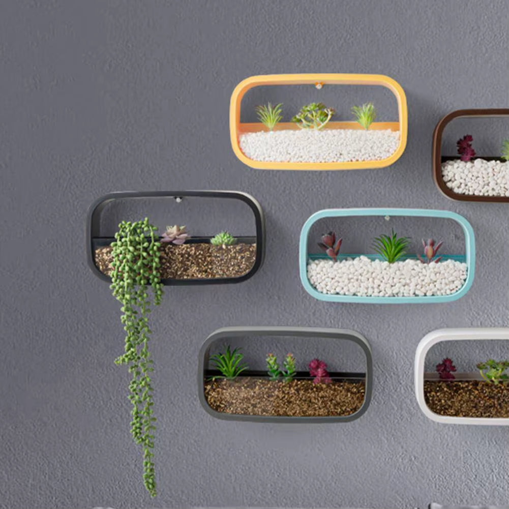 Geometric Diamond Wall Vase Shelf