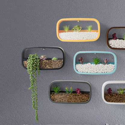 Geometric Diamond Wall Vase Shelf