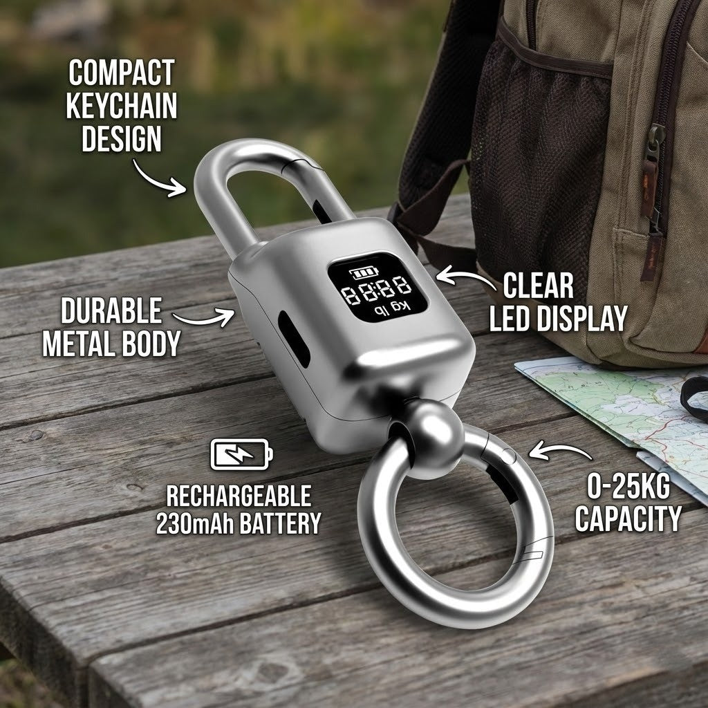 Pocket Size Keychain LCD Scale