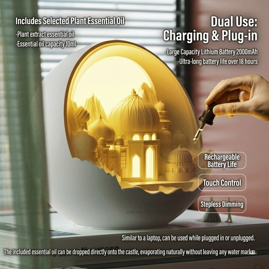 Mystic Citadel Ambient Aromatherapy Night Lamp