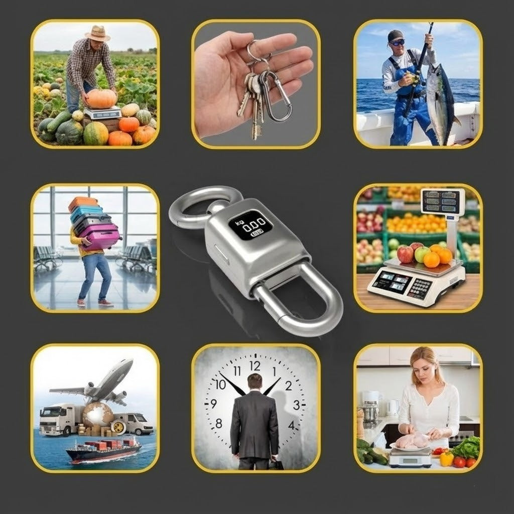 Pocket Size Keychain LCD Scale