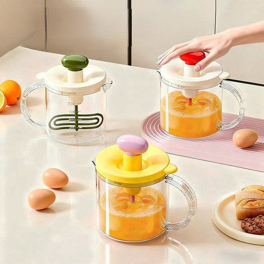 Ergonomic Handle Kitchen Egg Whisk Cup