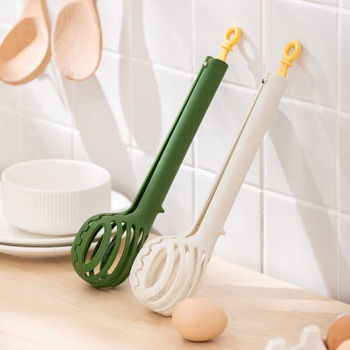 3-in-1 Multi-Function Whisk & Kitchen Tongs