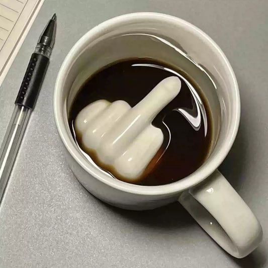 Middle Finger Ceramic Mug