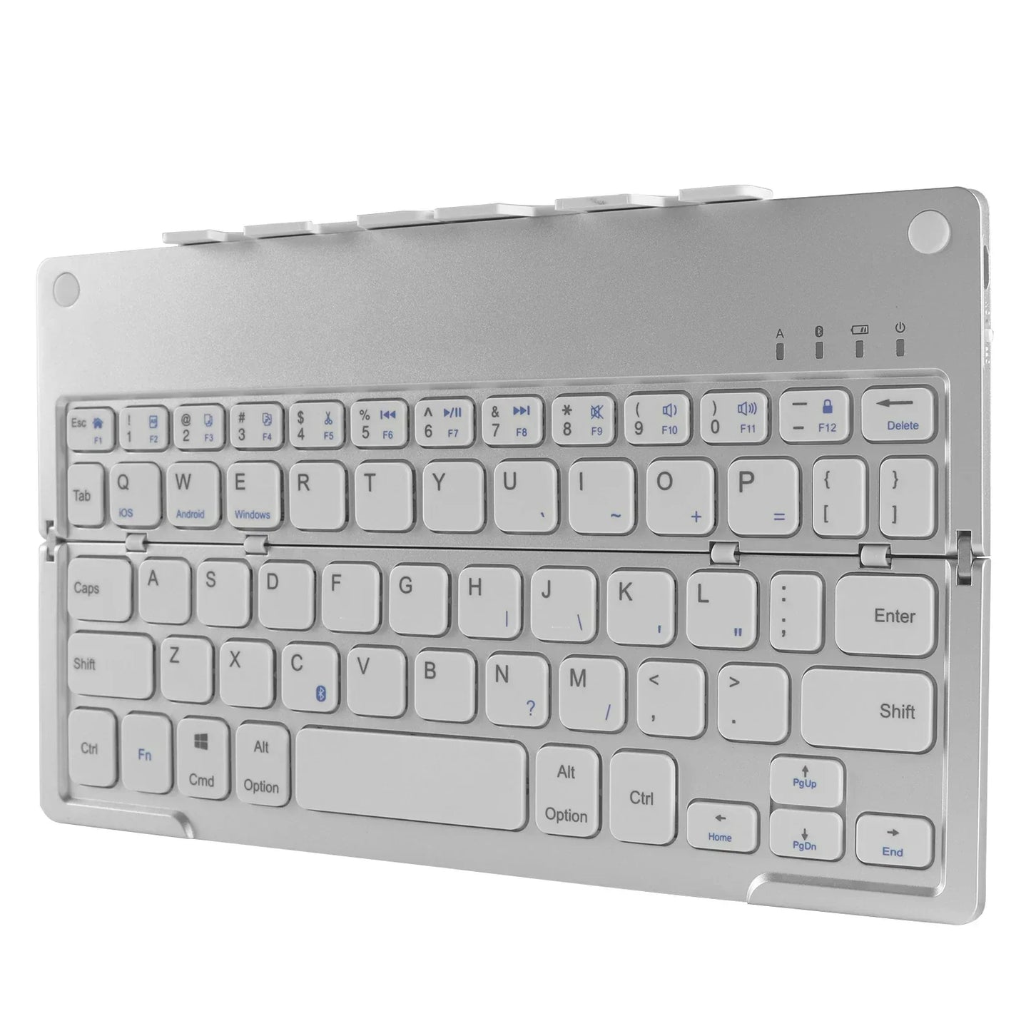 Travel-Friendly Foldable Wireless Keyboard Phone Holder