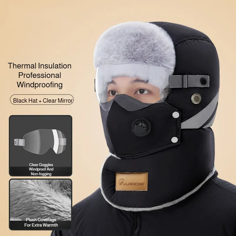 Windproof Full-Face Thermal Winter Hat