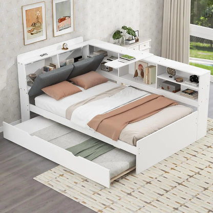 Modular Hidden Storage Drawers Modern Bed