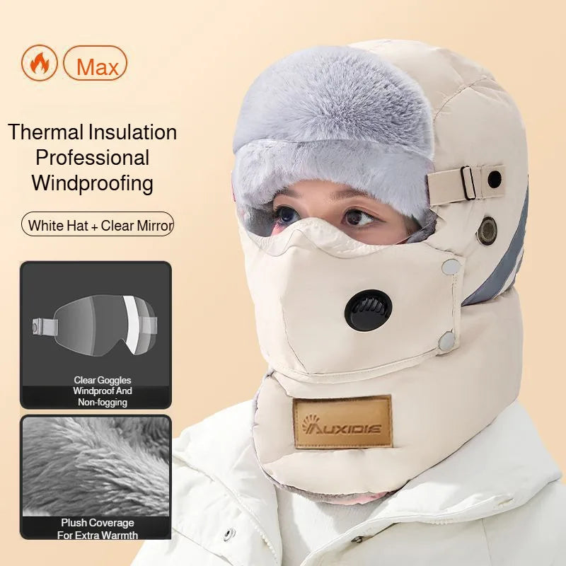 Windproof Full-Face Thermal Winter Hat