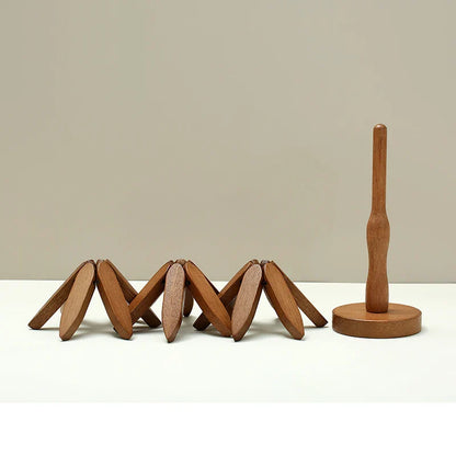 Wooden Tree Heat Resistant Coaster Set