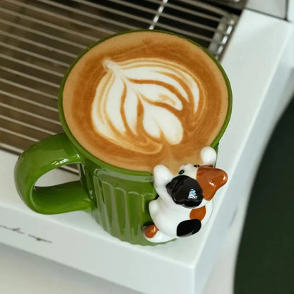 Climbing Cat Coffee Mug