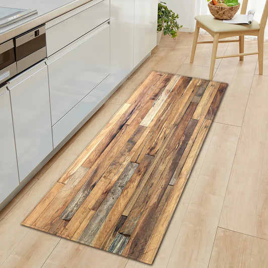 Vintage Wood Look Non-slip Cute Rugs