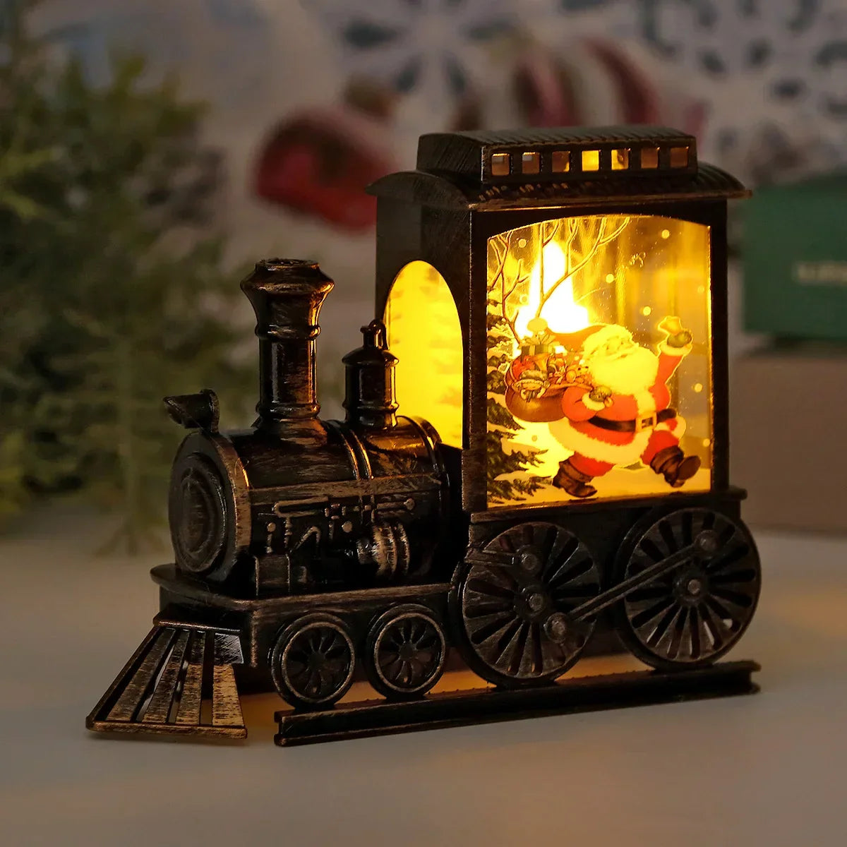 Winter Express Train LED Night Lamp