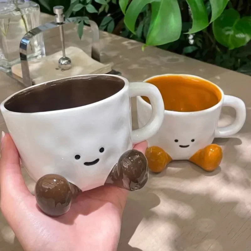 Happy Cute Face Ceramic Mug