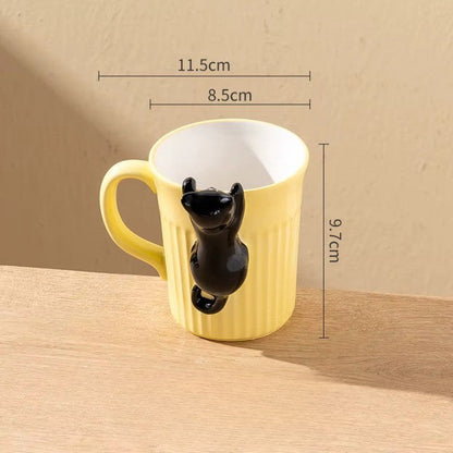 Climbing Cat Coffee Mug