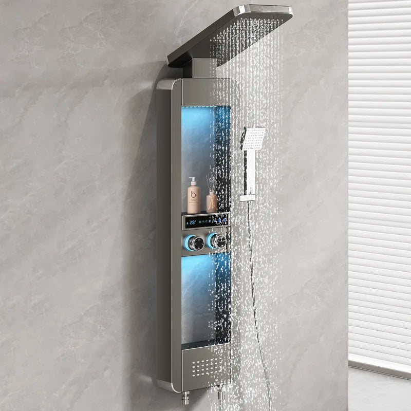 Rainfall Tower Panel Modern Shower Set