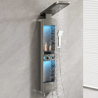Rainfall Tower Panel Modern Shower Set