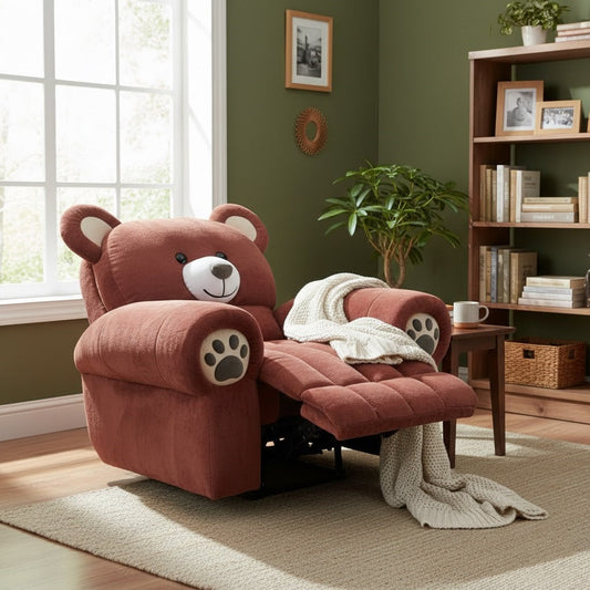 Happy Bear Plush Electric Comfort Recliner Chair
